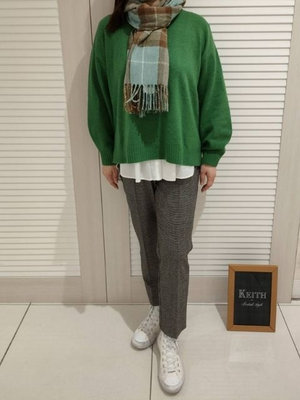 オーバーサイズニットの着こなし KEITH