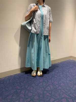 Mizunoコラボワンピースの着こなし KEITH