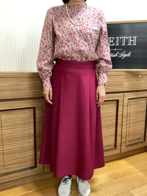 リバティプリントのシャツコーデ KEITH