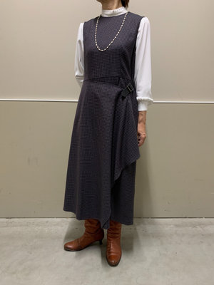 チェック柄ワンピースのコーデ KEITH