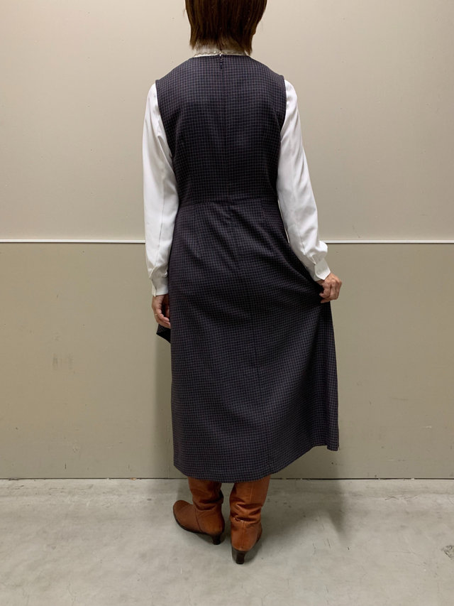 チェック柄ワンピースのコーデ KEITH