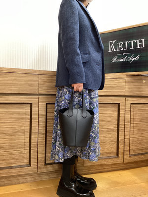 ツイードジャケットコーデ KEITH