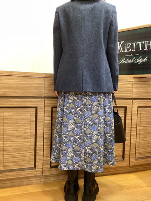 ツイードジャケットコーデ KEITH