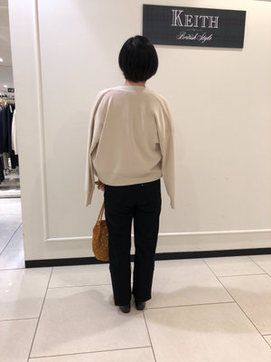 春のブラックデニムコーデ KEITH