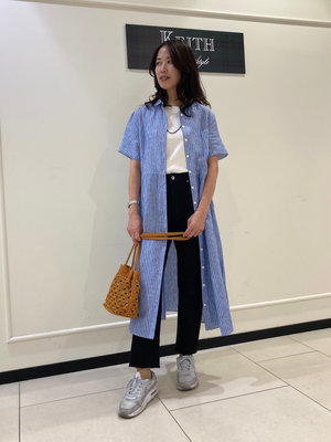 前あきワンピは2wayコーデで。 KEITH