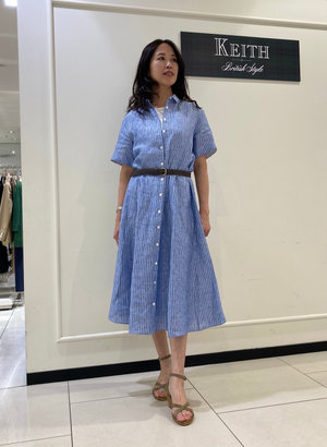 前あきワンピは2wayコーデで。 KEITH