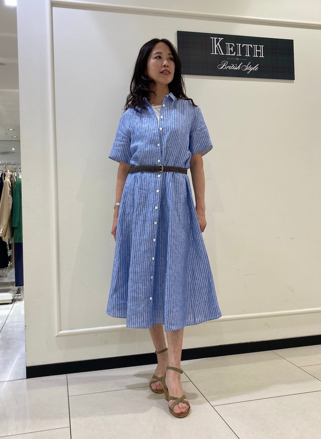 前あきワンピは2wayコーデで。 KEITH