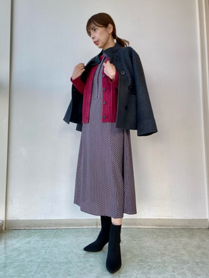 【赤】をアクセントに年末年始のきれいめお出かけコーデ KEITH