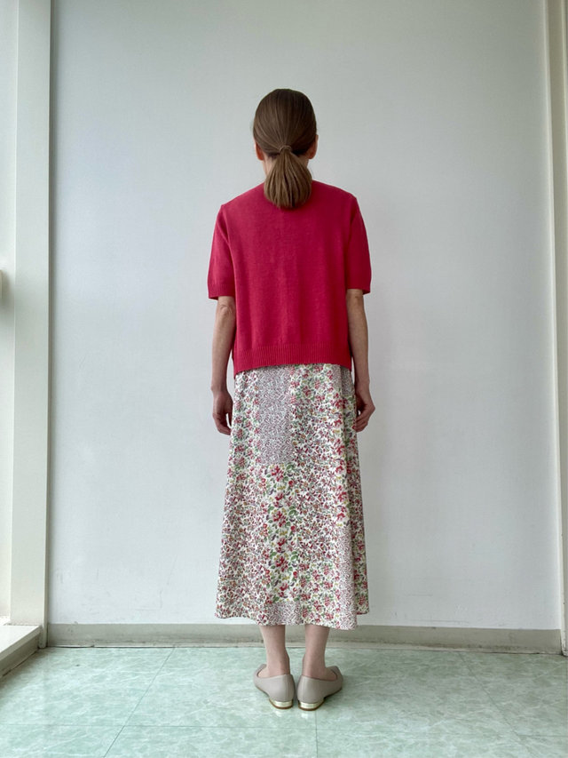 【Liberty Print】同色で合わせたワンピースコーディネート KEITH