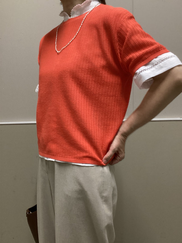 メッシュニットのコーディネート KEITH