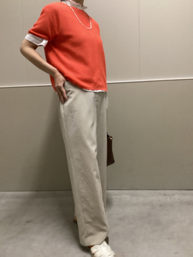 メッシュニットのコーディネート KEITH