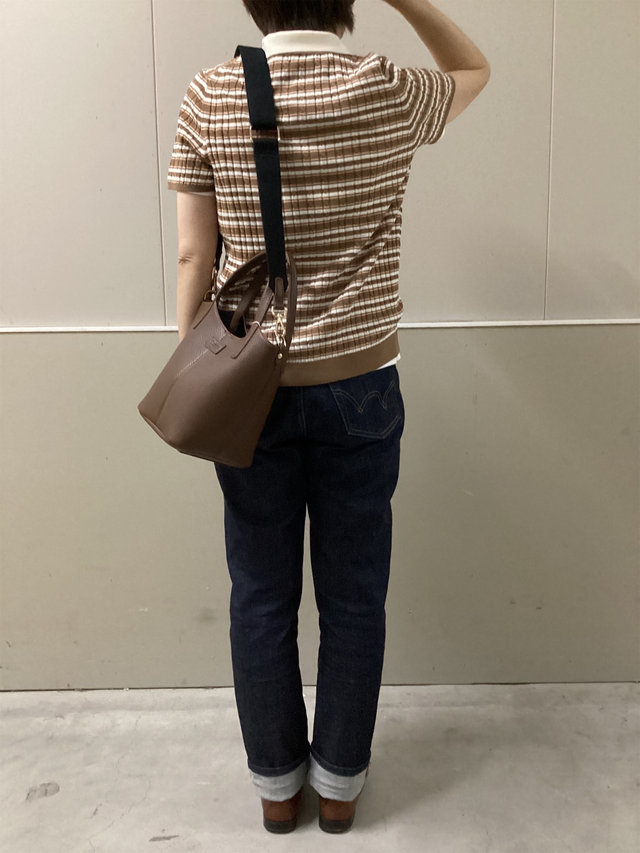 半袖ポロニットのコーディネート KEITH