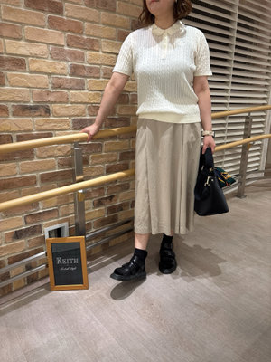 夏のケーブルニットスタイル KEITH