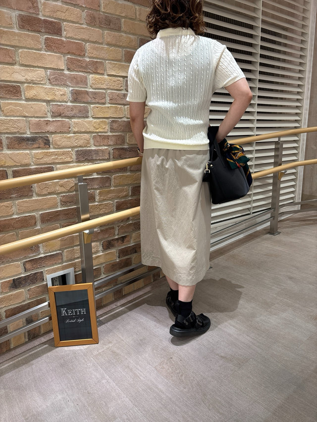 夏のケーブルニットスタイル KEITH