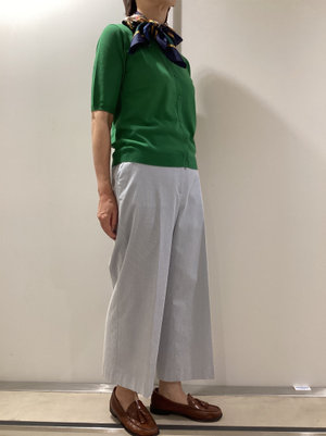 きれいな色のカーディガンスタイル KEITH