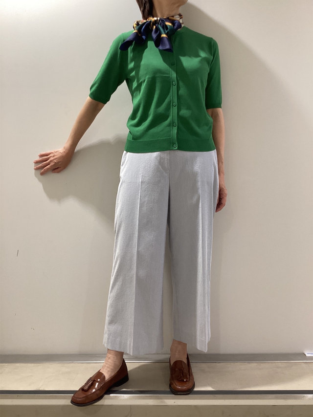 きれいな色のカーディガンスタイル KEITH