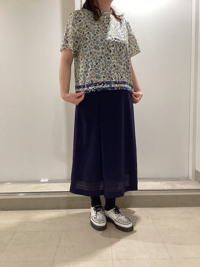 フラワープリントでランチコーデ KEITH