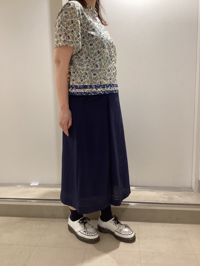 フラワープリントでランチコーデ KEITH