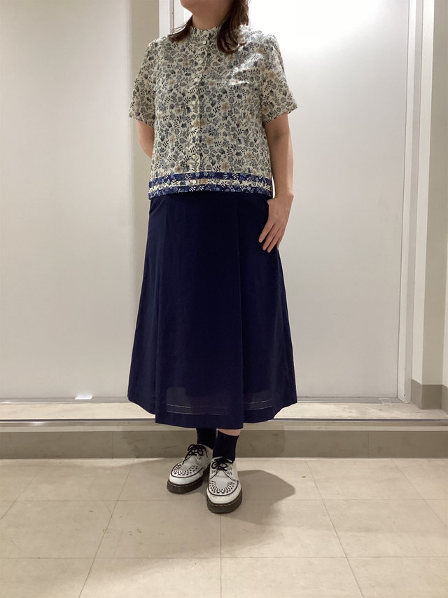 フラワープリントでランチコーデ KEITH