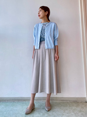 お気に入りの【サックスブルーニット】でお出かけコーデ KEITH