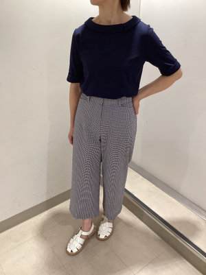 襟が可愛いカットソーのコーデ KEITH