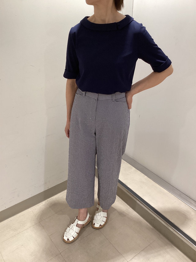 襟が可愛いカットソーのコーデ KEITH