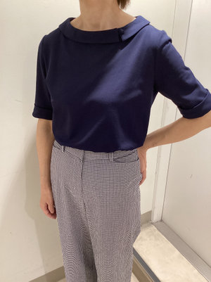 襟が可愛いカットソーのコーデ KEITH