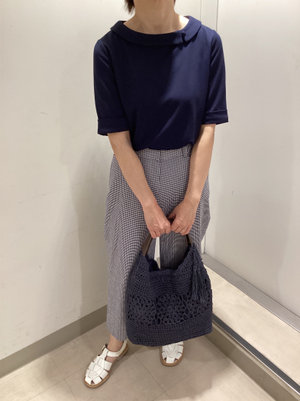 襟が可愛いカットソーのコーデ KEITH