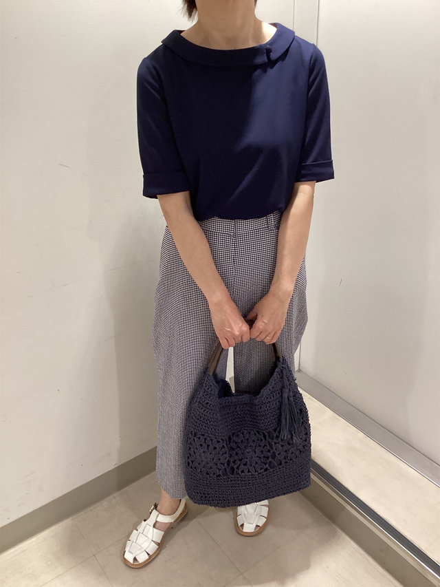 襟が可愛いカットソーのコーデ KEITH