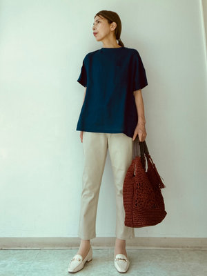 【リネンブラウス】で涼しくスッキリ見えコーデ KEITH