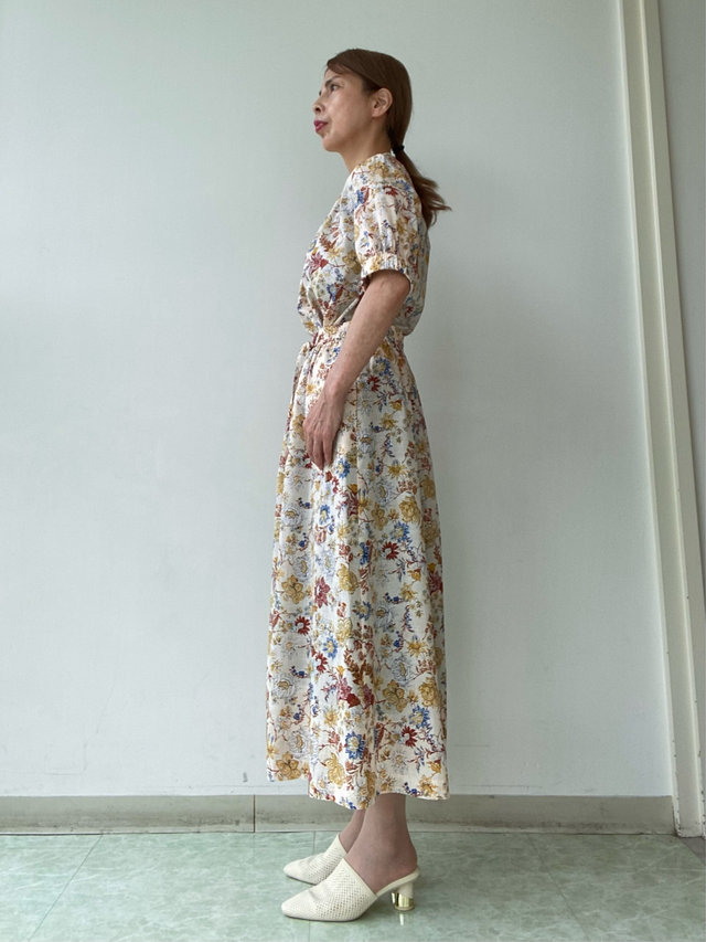 【チンツフラワーで着回しコーデ】セットアップで華やかに KEITH