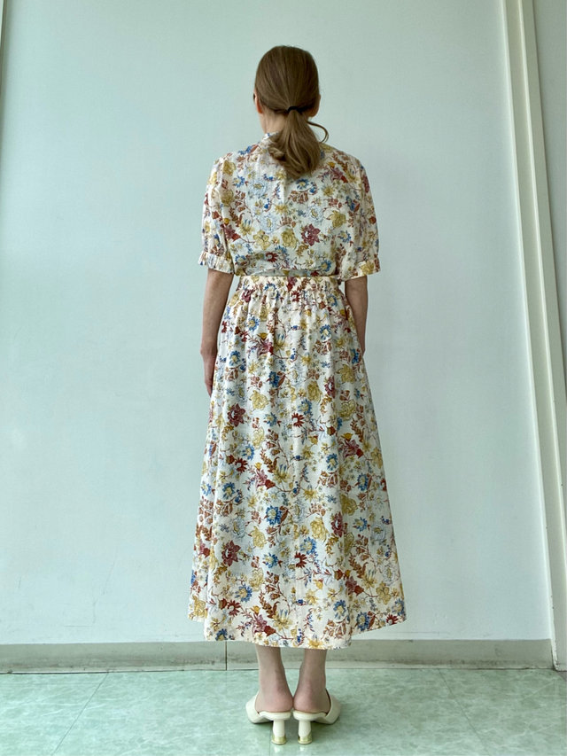 【チンツフラワーで着回しコーデ】セットアップで華やかに KEITH