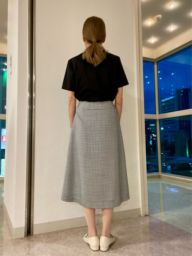 【ギンガムチェック】モノトーンで大人フェミニンコーデ KEITH