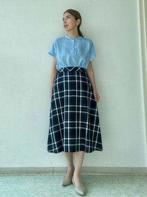 【水色ブラウス】で爽やか大人顔コーデ KEITH