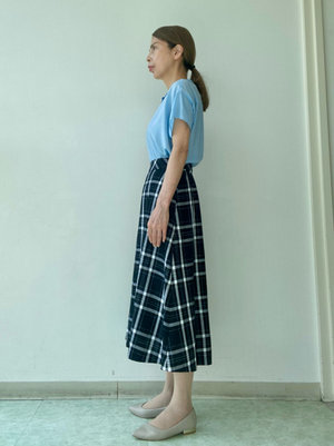 【水色ブラウス】で爽やか大人顔コーデ KEITH