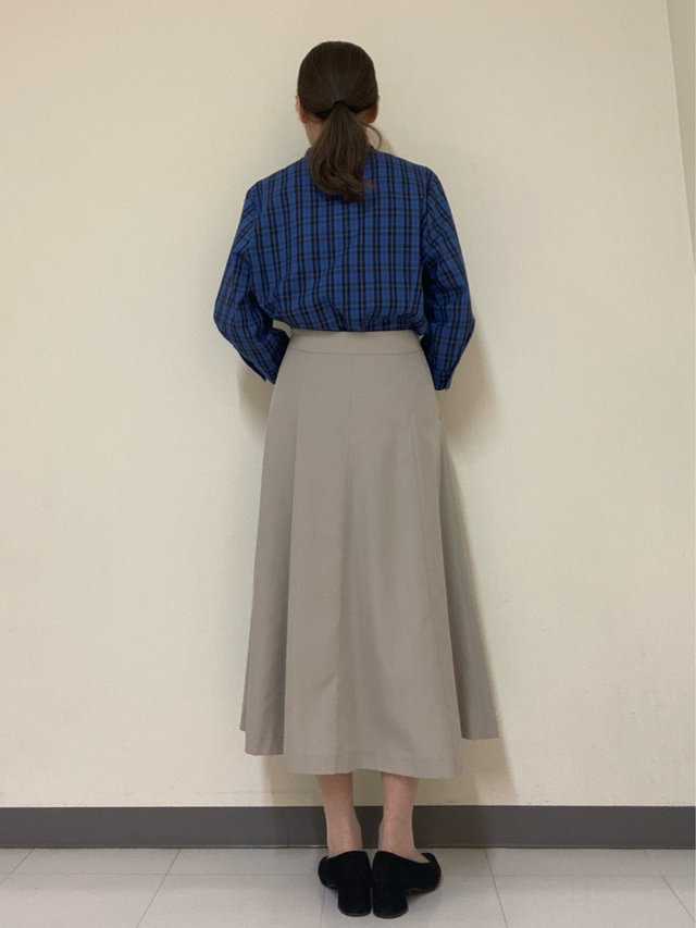 【ブロードチェックブラウス】で秋を感じるフェミニンコーデ KEITH