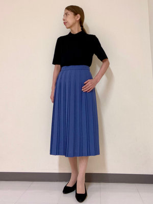 【ソフトポプリンスカート】で大人配色きれいめコーデ KEITH