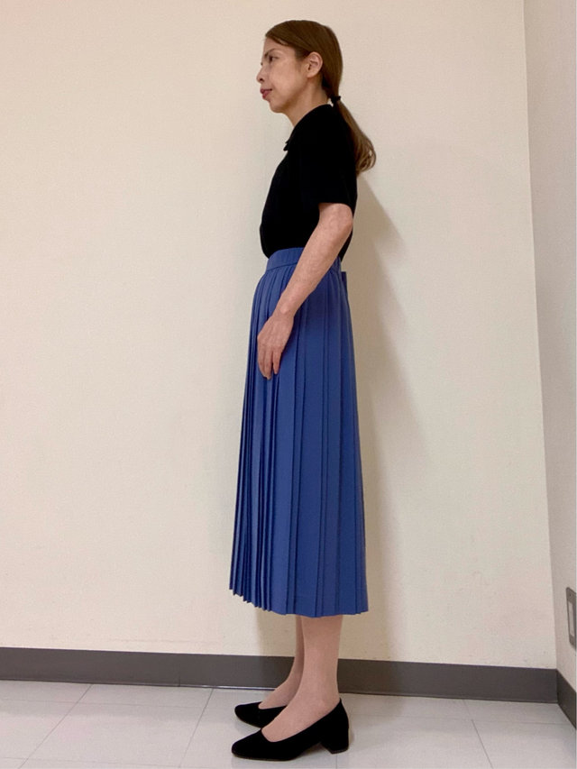 【ソフトポプリンスカート】で大人配色きれいめコーデ KEITH