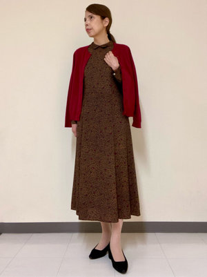 【スモールリーフPtワンピース】で一足先に楽しむ秋コーデ KEITH