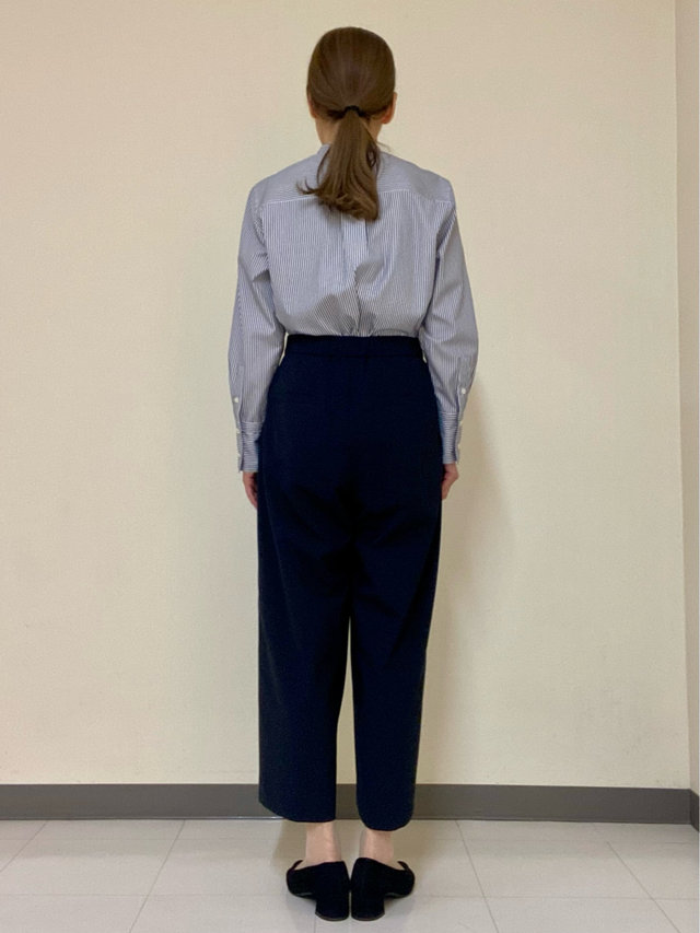 【ロンドンストライプブラウス】で秋のスタイリッシュコーデ KEITH