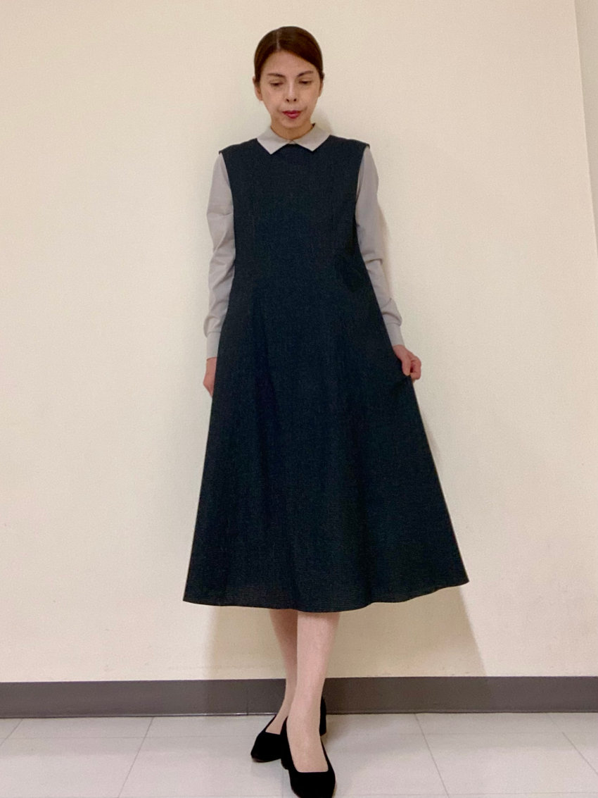 【ハウンドトゥースプリントワンピース】でムード高まるクラシカルコーデ KEITH