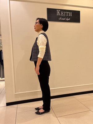 華やかベストで秋コーデ KEITH