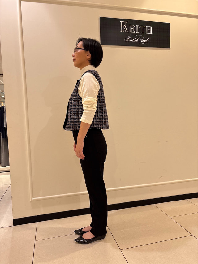 華やかベストで秋コーデ KEITH
