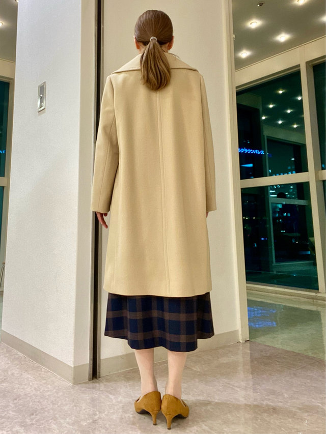 【ペコラムメルトンコート】で冬の大人フェミニンコーデ KEITH