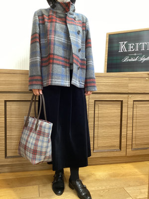 キースチェックコートスタイル KEITH