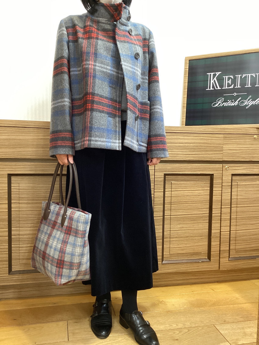 キースチェックコートスタイル KEITH