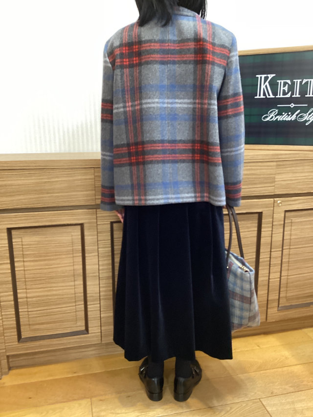 キースチェックコートスタイル KEITH