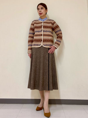 【フェアアイル柄】で冬の華やかお出かけコーデ KEITH