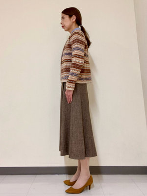 【フェアアイル柄】で冬の華やかお出かけコーデ KEITH