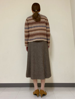 【フェアアイル柄】で冬の華やかお出かけコーデ KEITH